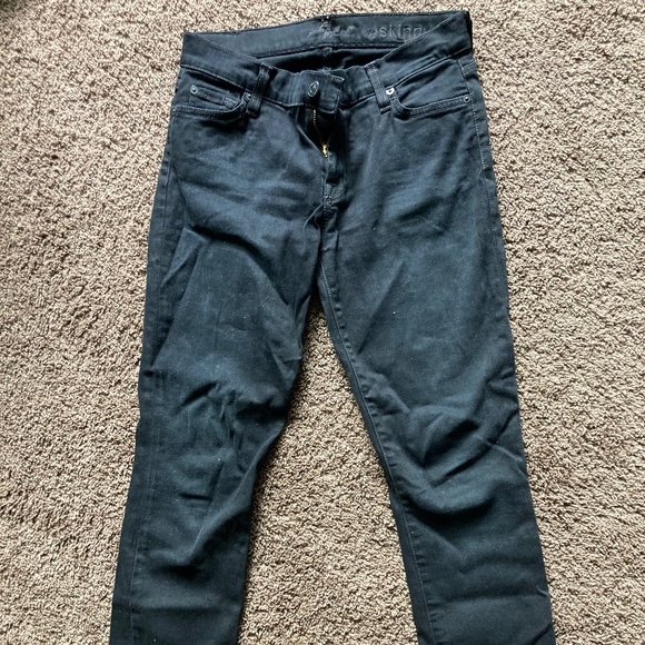7 for All Mankind Skinny jeans-black - Picture 1 of 3